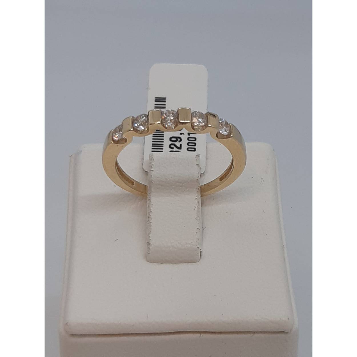 gouden ring 14k met stenen 