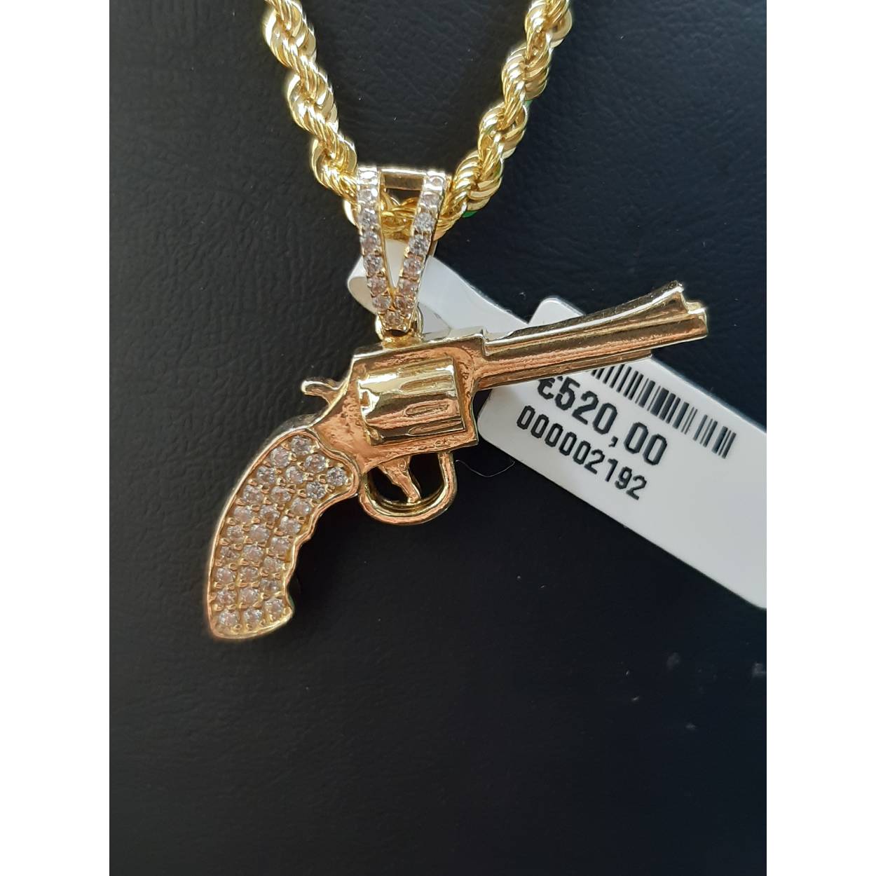 mooi gouden Pistool met stenen 