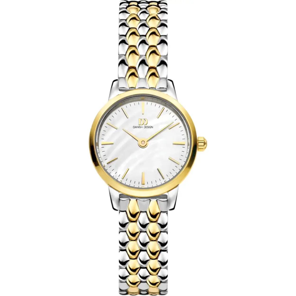 Danish Design horloge met stalen band, Akilia Mini Dress Link bicolor