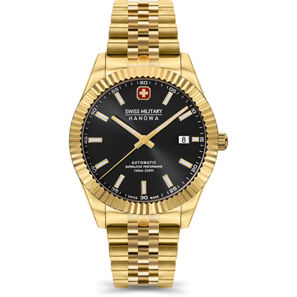 Dit is een horloge van het merk Swiss Military Hanowa gemaakt voor heren.
De specificaties zijn als volgt:
Kastmaat: 41
Waterdichtheid: 10 ATM / 100 Meter / 330 Feet