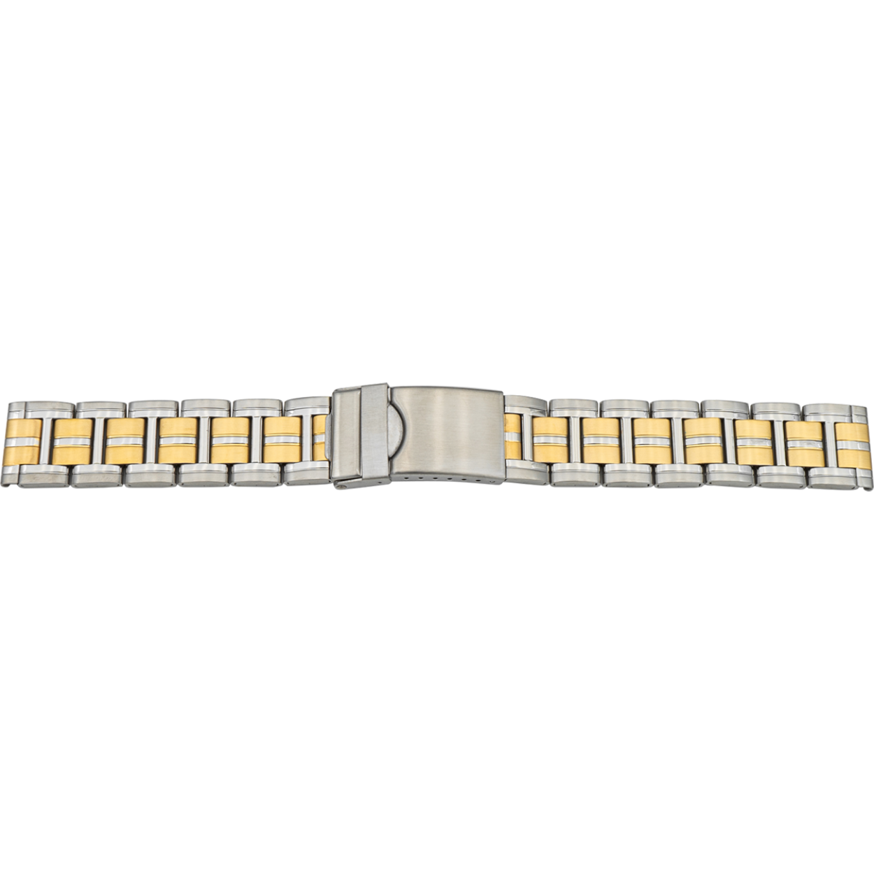 Horlogeband edelstaal 433 bi colour 20mm