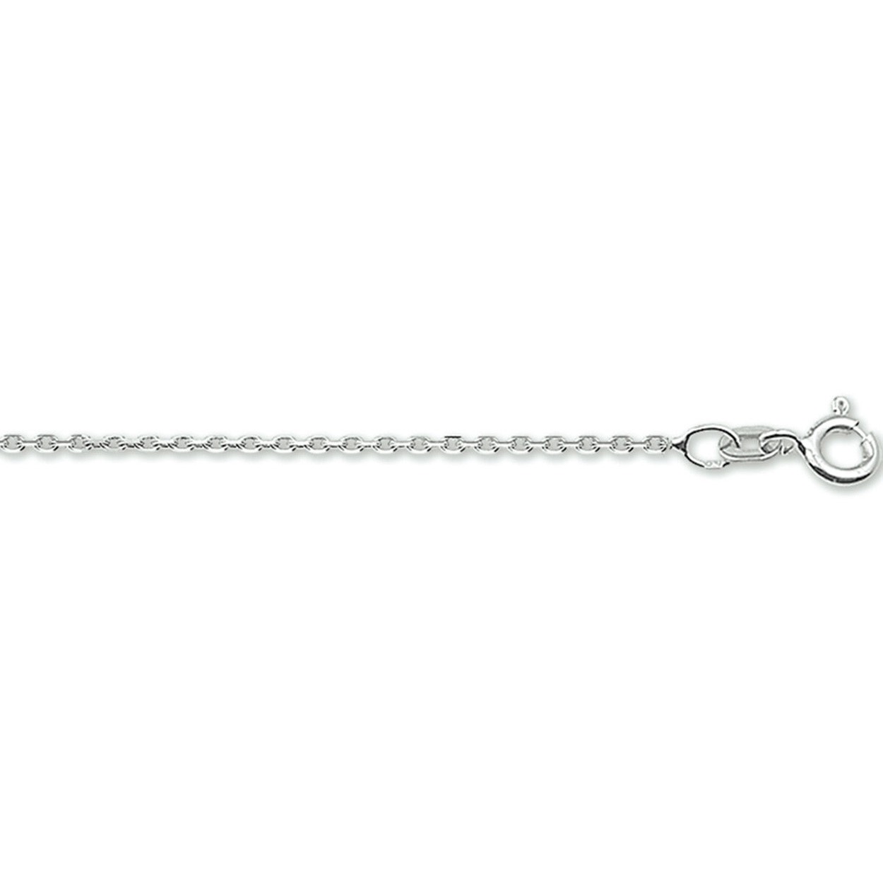 50cm 1.3mm Witgouden Anker Collier 14krt.