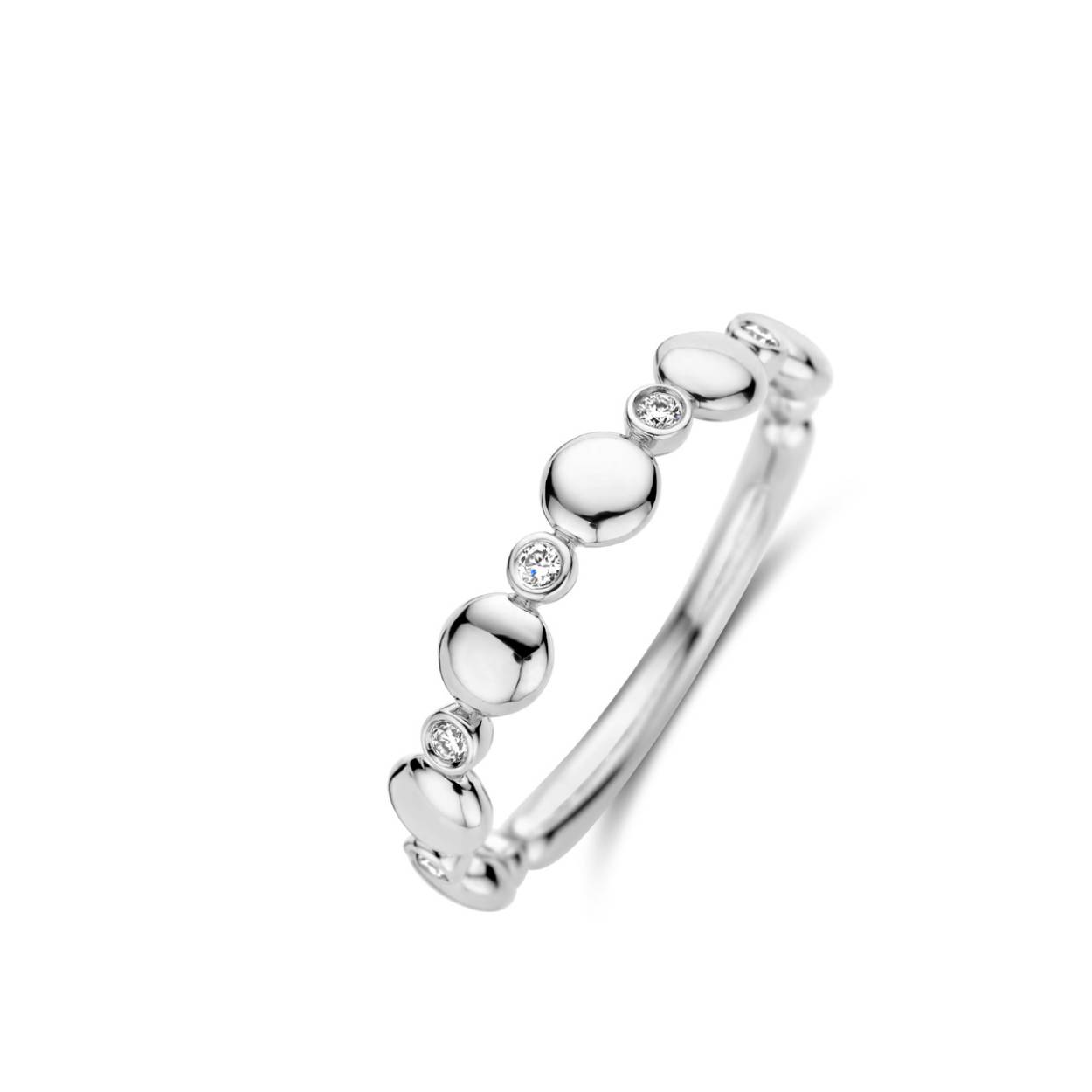 Ring Wit Goud Diamant
5 Diamant(en) briljant slijpsel 0.07 ct