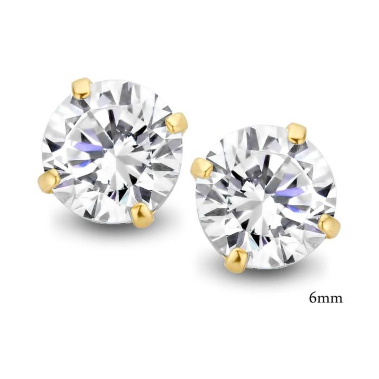 oorstekers plaque met zirkonium solitaire model