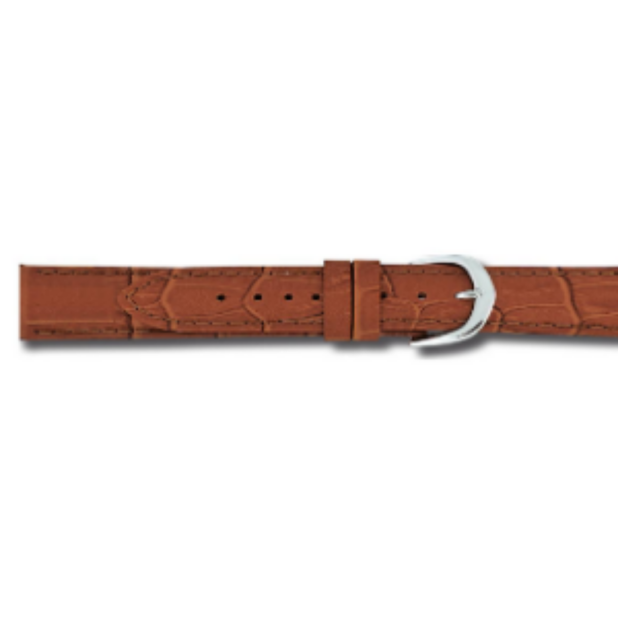 Lederen Croco bruine band