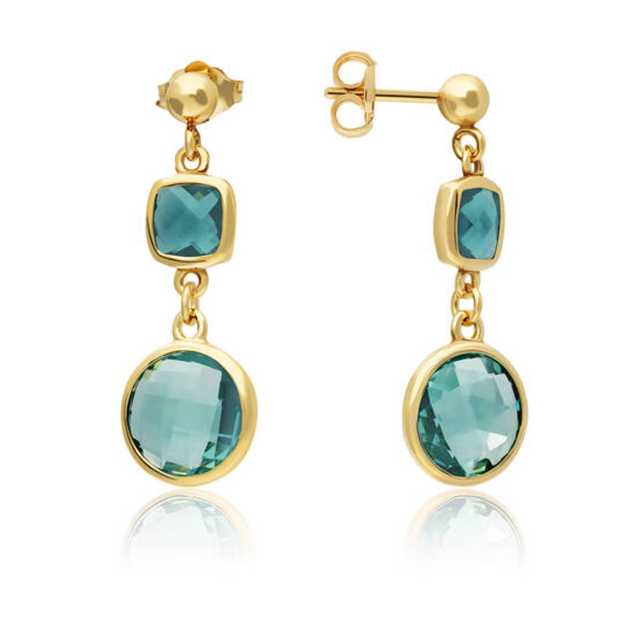 GLOW - 106.8611.01 - Oorstekers - Zilver - Topaas