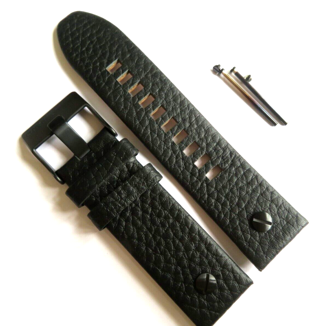 Diesel horlogeband 24mm zwart voor DZ7291