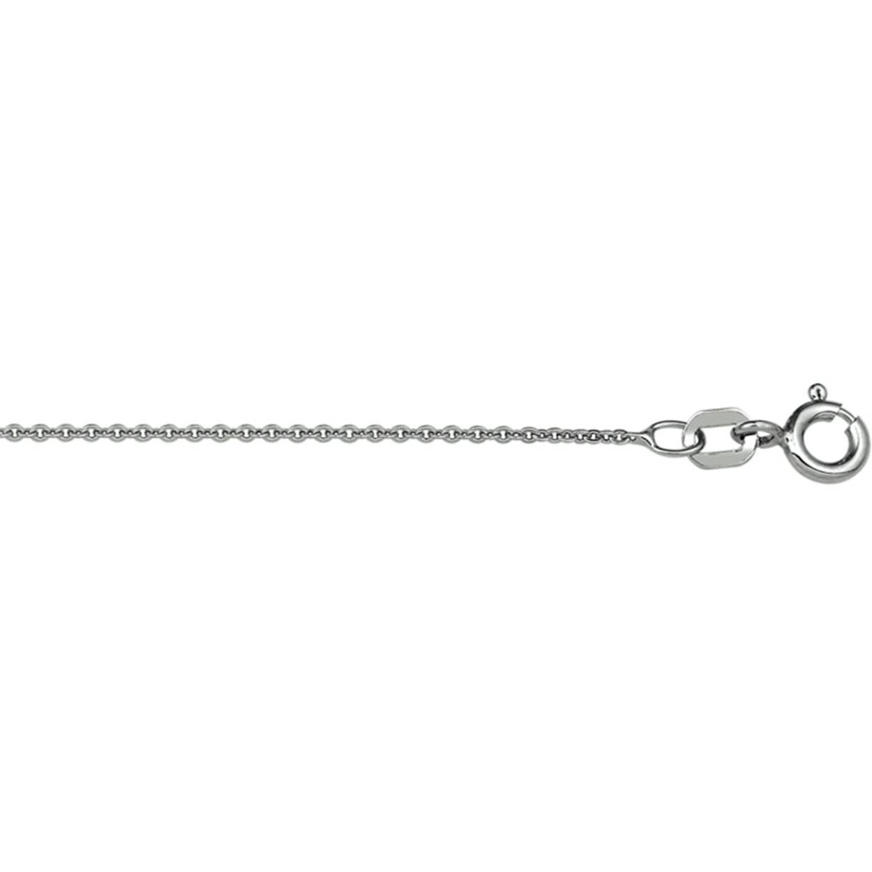 Gerhodineerd zilveren anker collier met een draaglengte van 41cm en een extensie van 4cm.