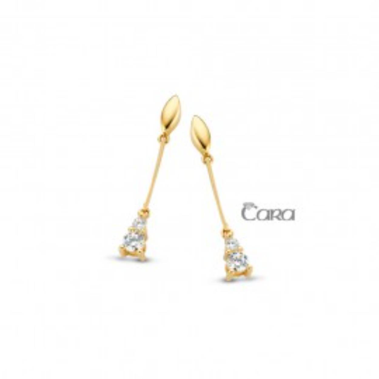 Cara oorslingers goud zirconia 