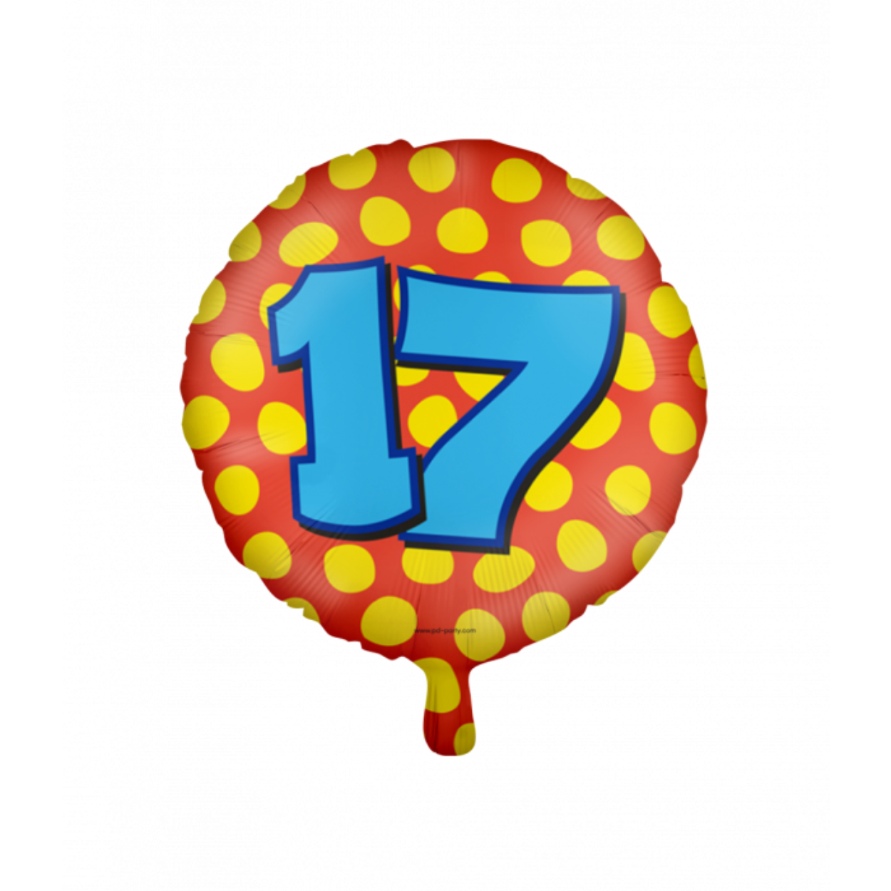 De Happy foil balloons 17 zijn een leuke toevoeging voor als er iemand 17 wordt en door de gebruikte kleuren valt de folie ballon extra op. De folie ballon kan worden gevuld met helium of met lucht, hiervoor wordt standaard een rietje meegeleverd. De ballonnen hebben een diameter van ongeveer 45 centimeter.

Deze ballonnen kunnen wij ter plekke vullen met helium, hiervoor brengen wij 5 euro in rekening.