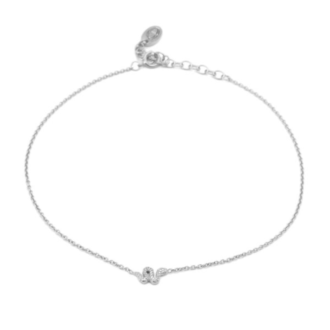 Karma Enkelbandje Zilver Snake