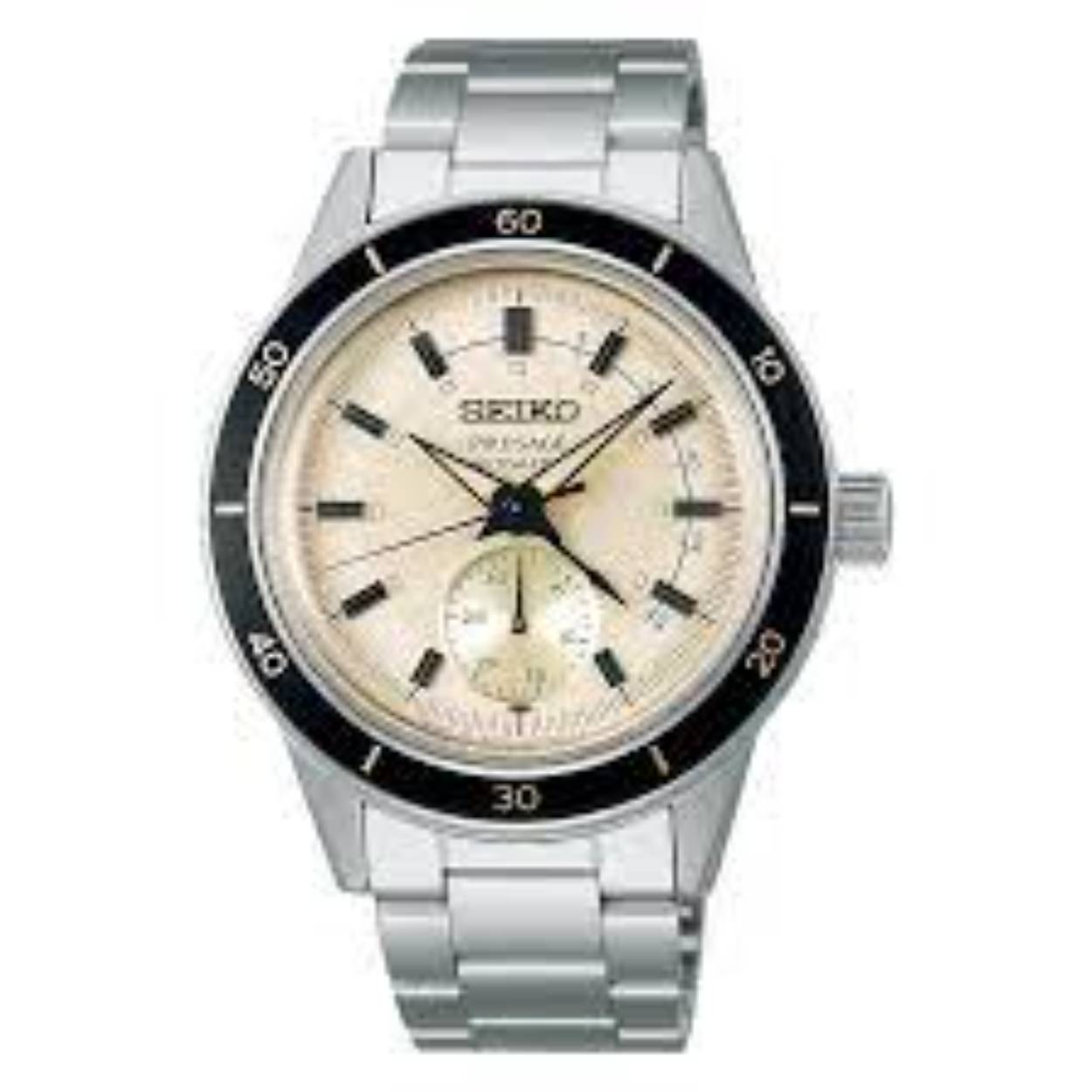 Seiko Presage Automatic SS Bracelet Crème 50M WR