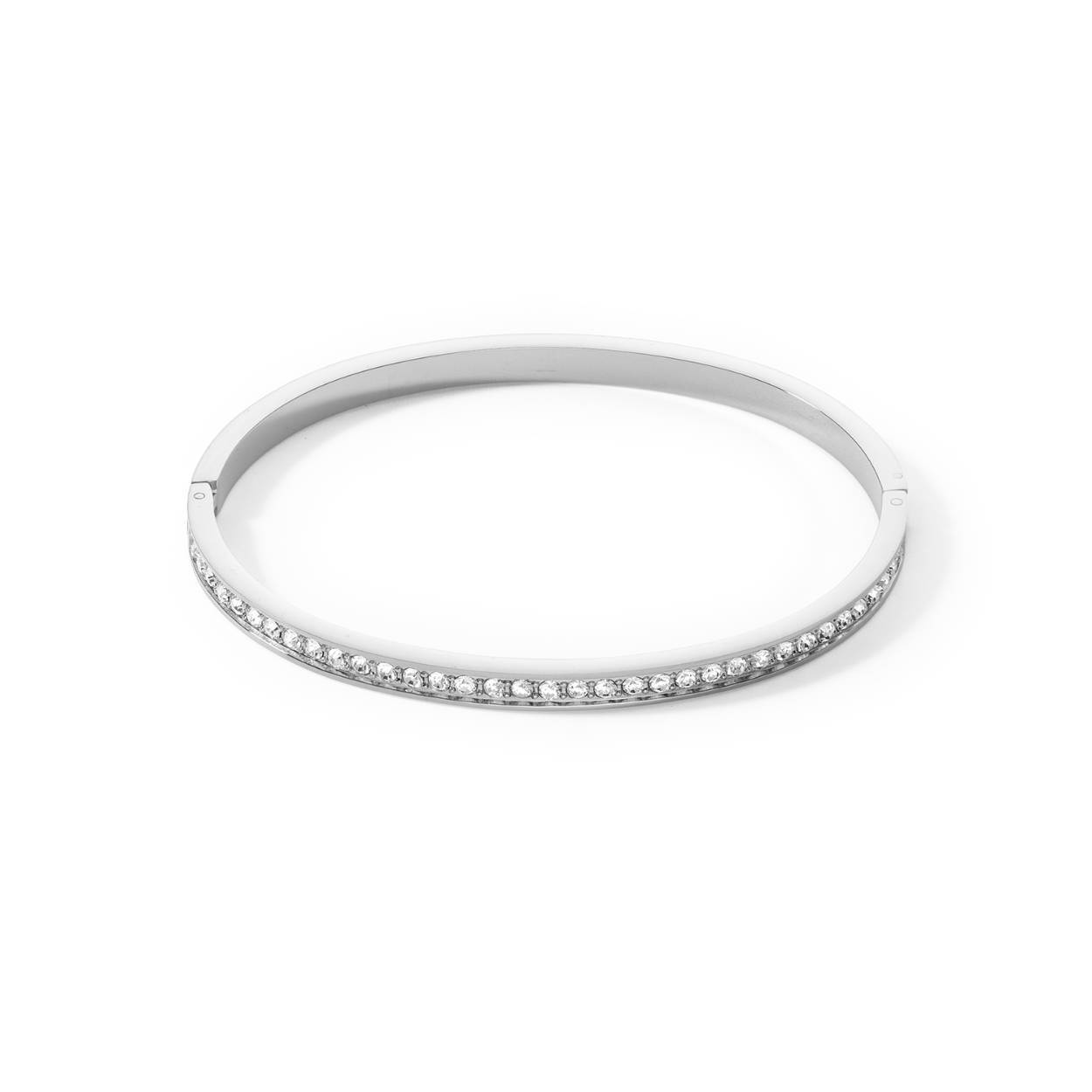 Coeur de lion bangle. Crystal-silver. 
