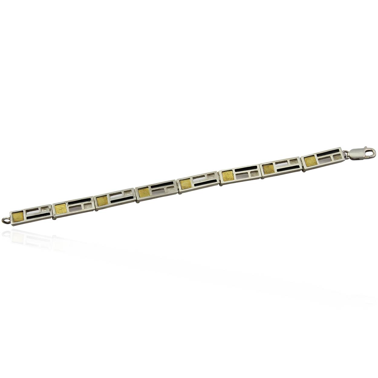 Audar zilver met gouden armband