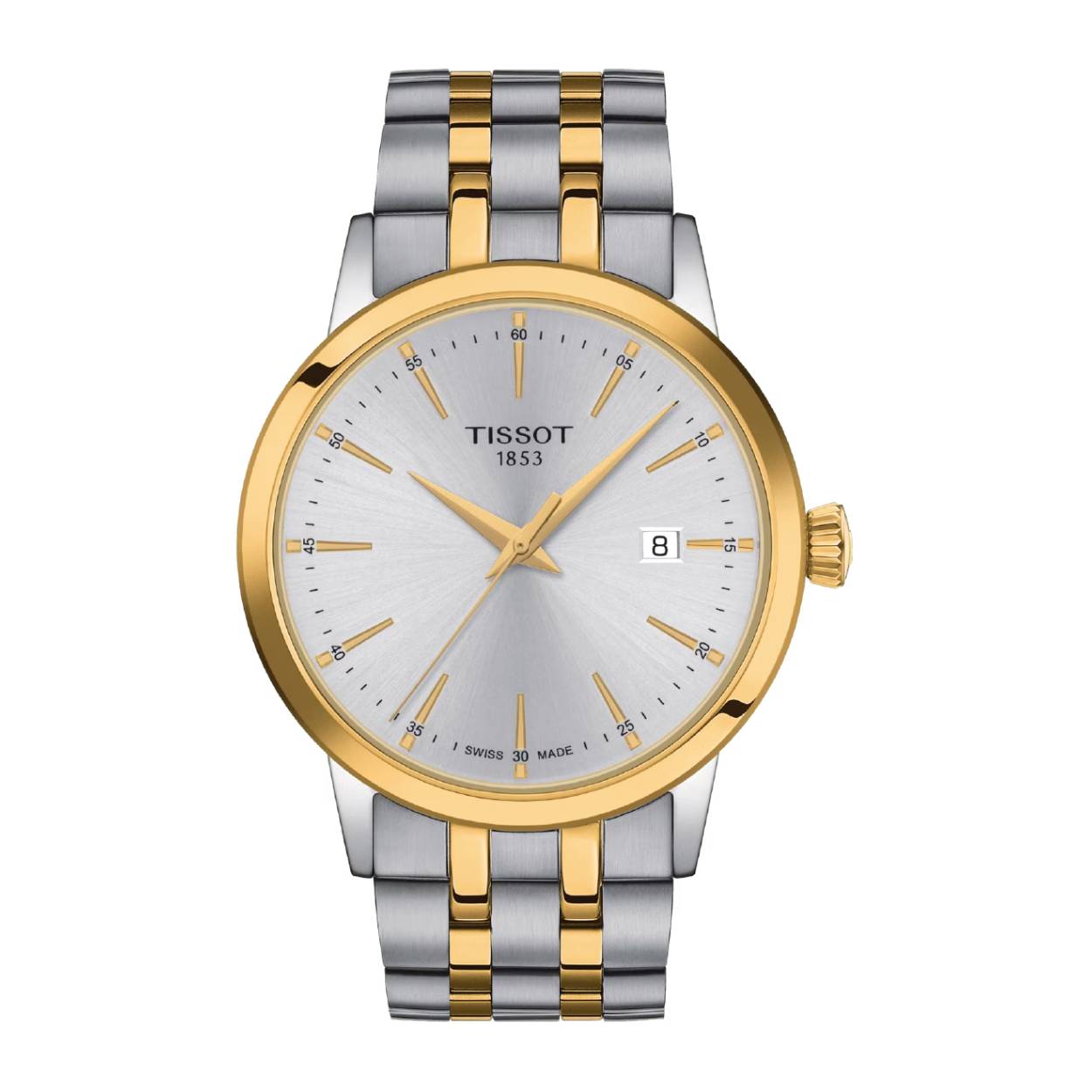 De Tissot Classic Dream is een duurzaam model van het merk, ideaal voor wie op zoek is naar een klassiek stuk met een minimalistisch design. Gemaakt van 316L roestvrij staal, deze hoogwaardige legering zorgt voor een sterke corrision weerstand en uitstekende duurzaamheid. De Dauphine wijzers zorgen voor leesbaarheid precisie, met een onderscheidend karakter en strakke look. Ten slotte is de metalen band zeer robuust en gemakkelijk te reinigen, en veroudert hij beter dan andere banden.

Diameter:42 mm
Zwitsers kwartsuurwerk
Krasbestendig saffierglas