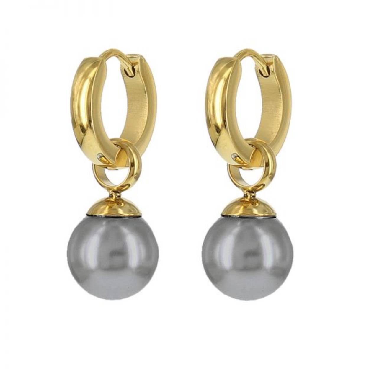 Kalli creolen gold-grey