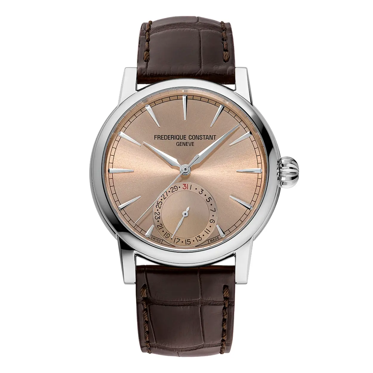 De "Classic Date Manufacture" blijft trouw aan zijn naam, maar de nieuwe editie brengt aanzienlijke verbeteringen. Aangedreven door het nieuwe manufactuurkaliber FC-706, biedt het horloge nu een indrukwekkende gangreserve van 72 uur en een verlengde garantie van 5 jaar. De roestvrijstalen kast is verkleind tot 40 mm, waardoor een elegante, klassieke diameter is ontstaan ​​die perfect past bij de nieuwe slanke indexen en de "Chemin de Fer"-minutenaanduiding.