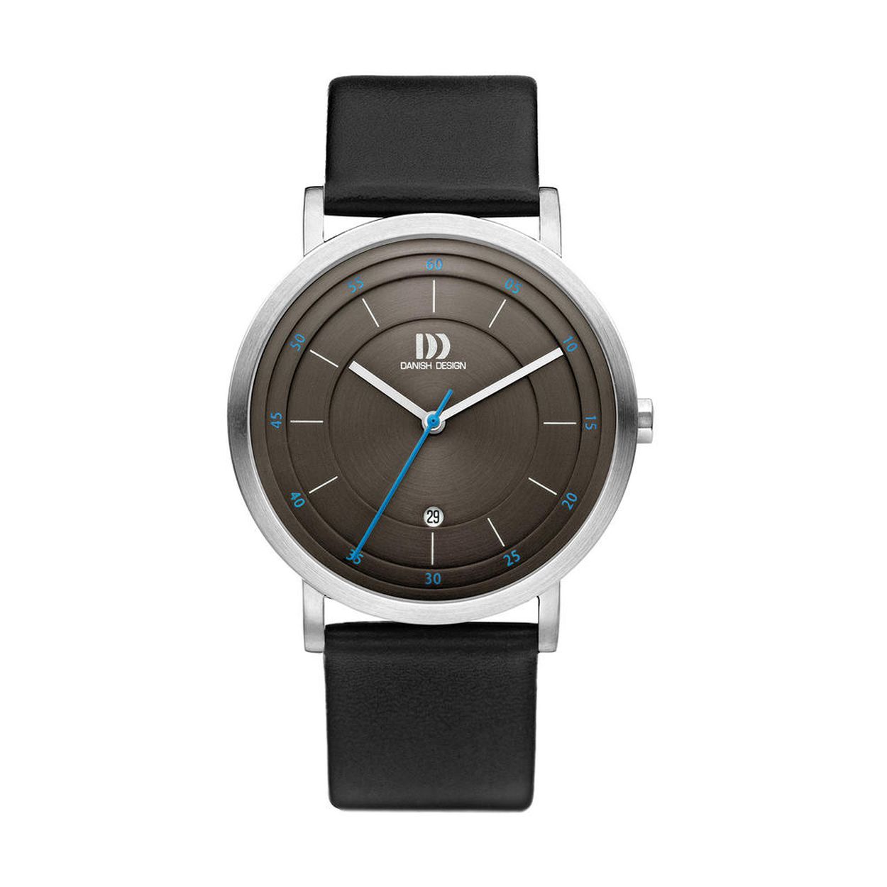 Dit is een horloge van het merk Danish Design gemaakt voor heren.
De specificaties zijn als volgt:
Kastmaat: 42 mm
Kastdikte: 7,4
Bandlengte: 201
Bandbreedte: 22
Gewicht: 46 gram
Waterdichtheid: 3 ATM / 30 Meter / 100 Feet
Dit horloge heeft de volgende functies/eigenschappen:
Datumaanduiding