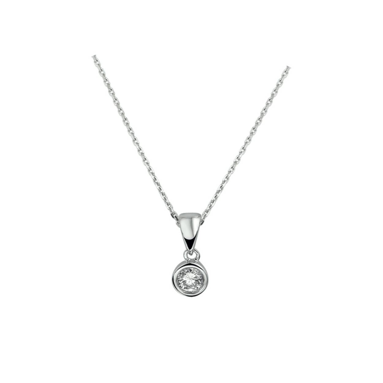 Zilveren collier met hanger 1323204