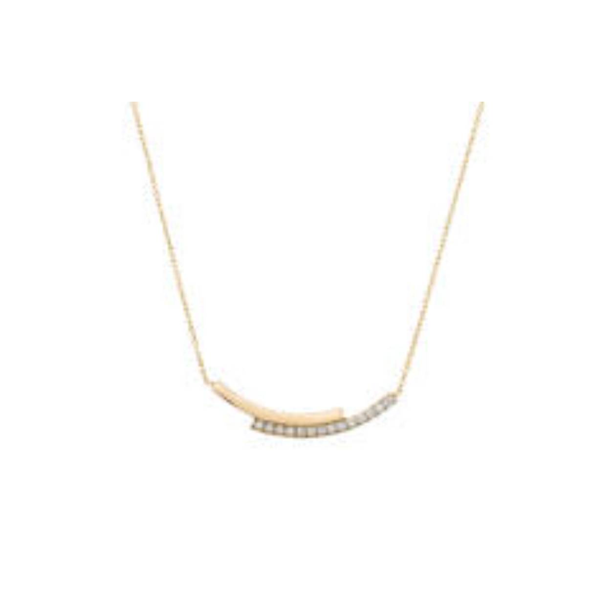 Gouden collier van het merk Glow met zirkonia 