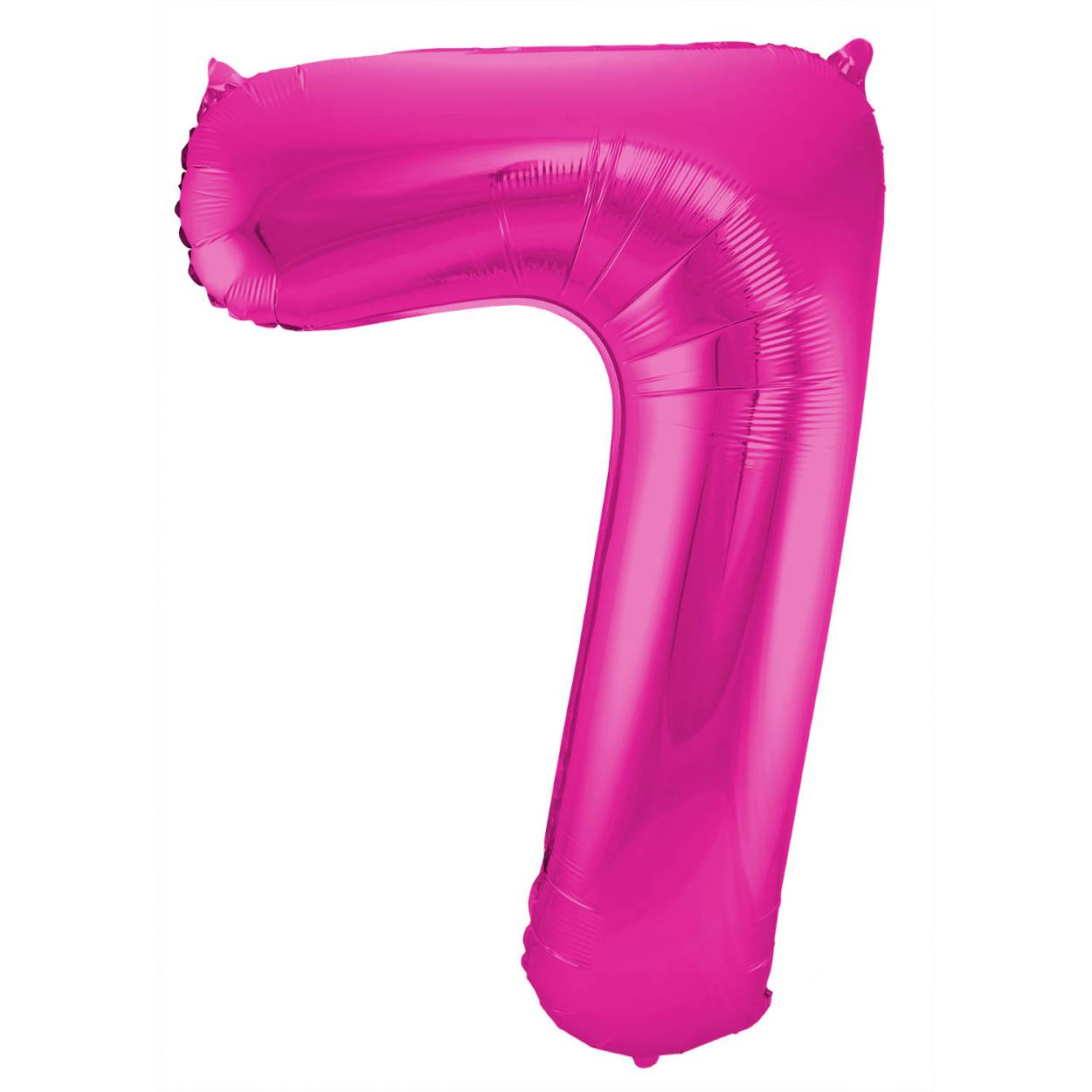 Magenta Cijferballon Cijfer 7 - 86 cm. Inhoud: 1 folieballon. Kleur: Magenta. Bijvoorbeeld te gebruiken tijdens de volgende feestgelegenheid/feestgelegenheden: Verjaardag, Jubileum en Kinderfeestje. Deze folieballon is 34 inch/86 cm. Het artikel is gemaakt van folie.