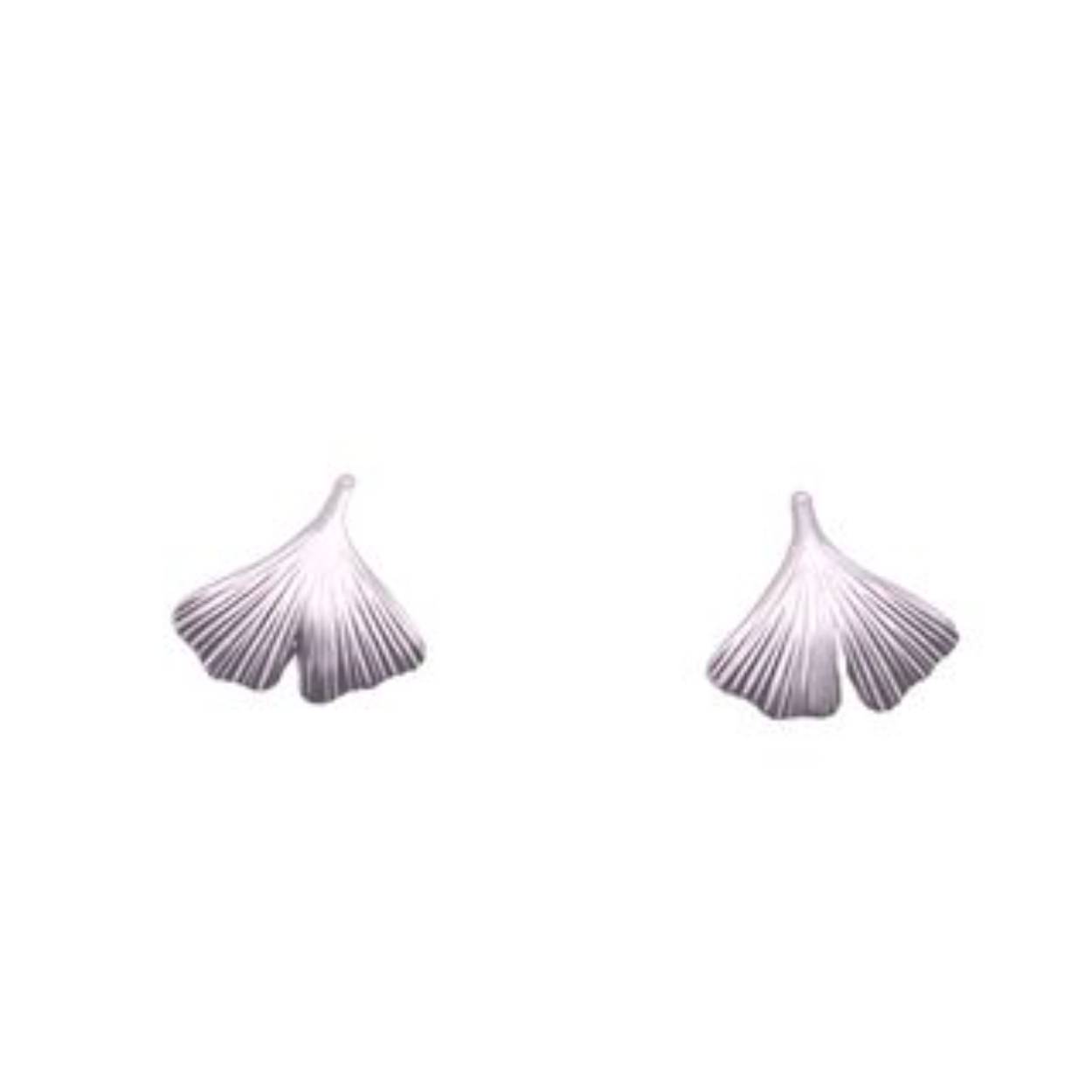 zilveren ginko oorstekers