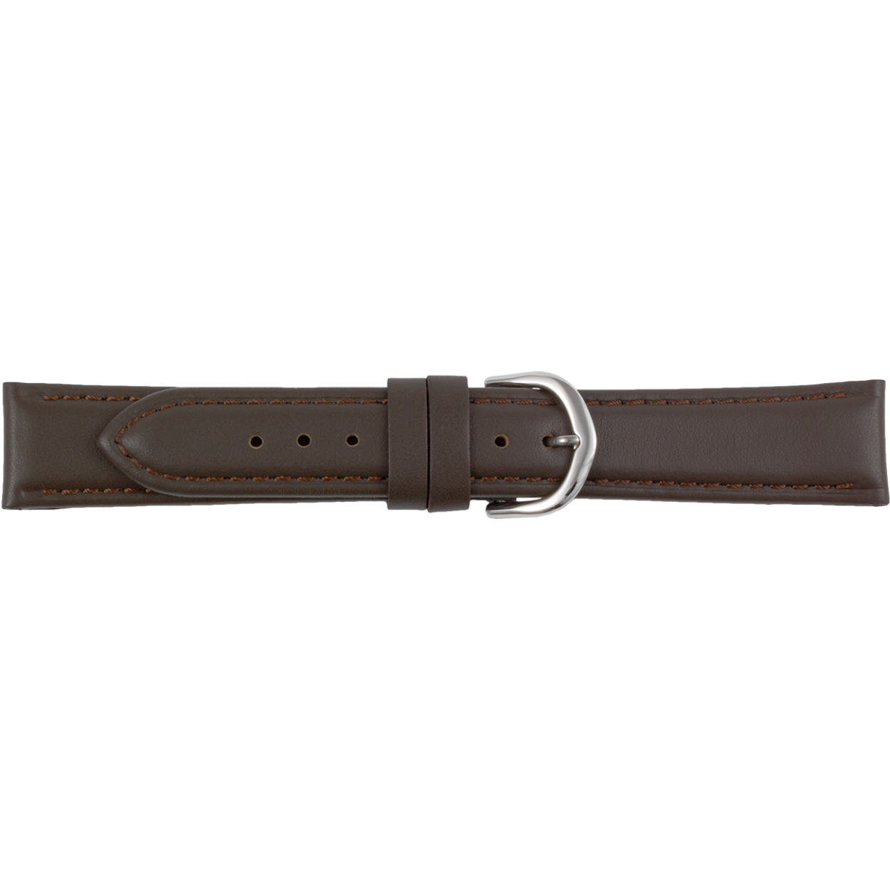 horlogeband bruin leer 24mm