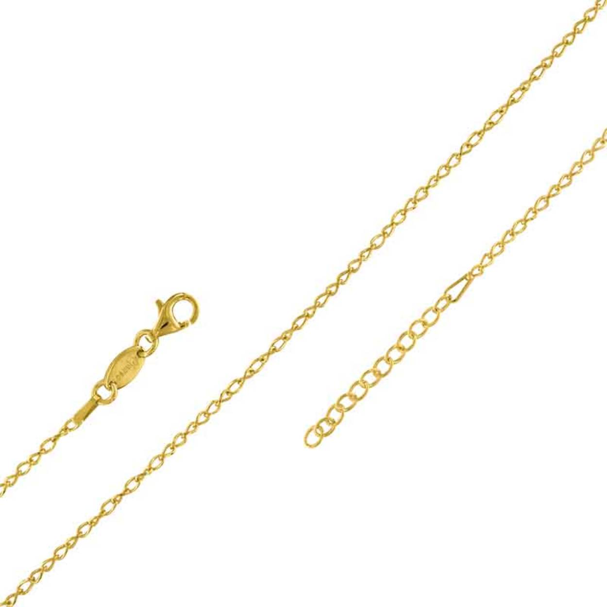 MY iMenso bracelet "forzatina diam" (925/1Mgold-plated) 16,5 + 3cm extension