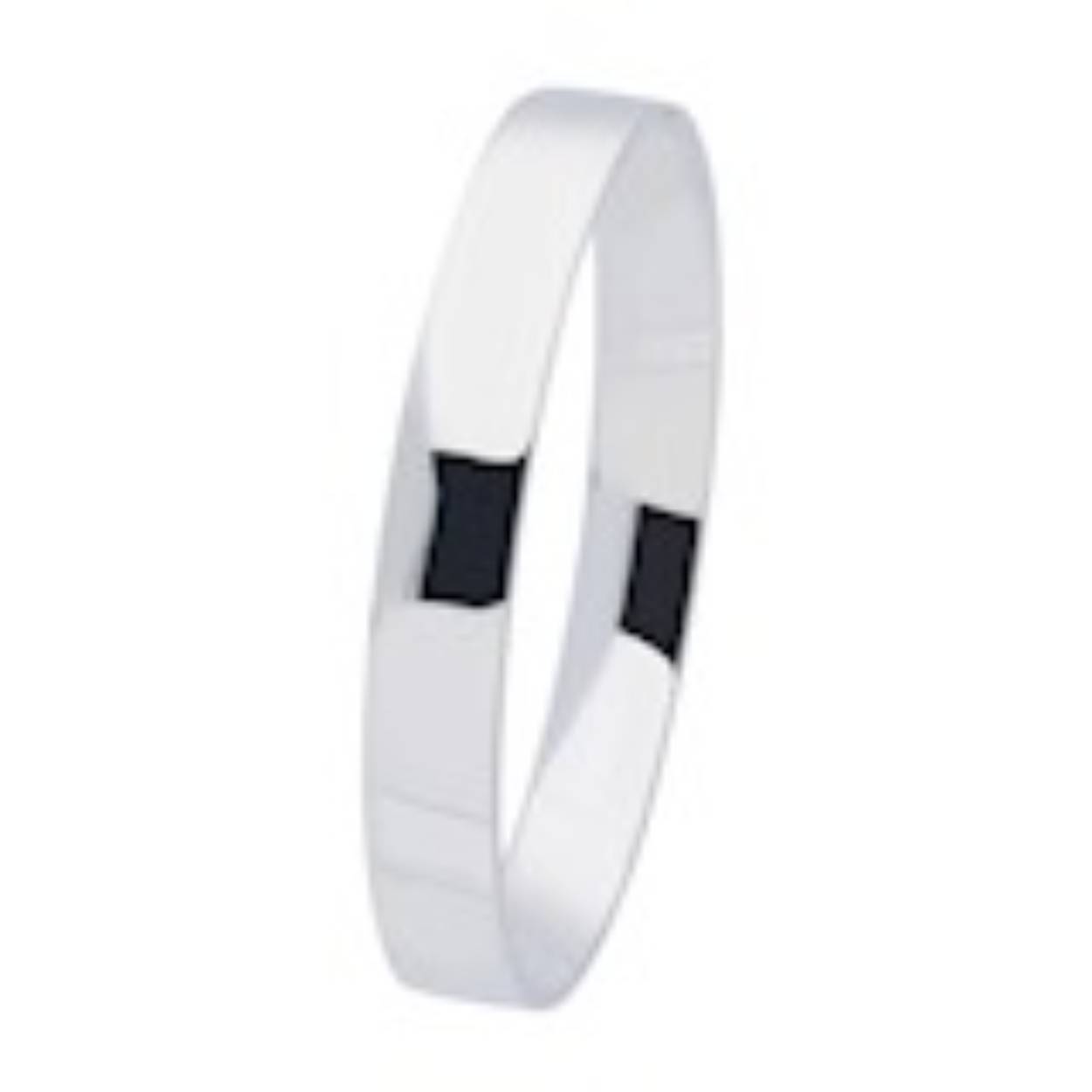 Zilveren bangle vlak massief 10x60mm zilver