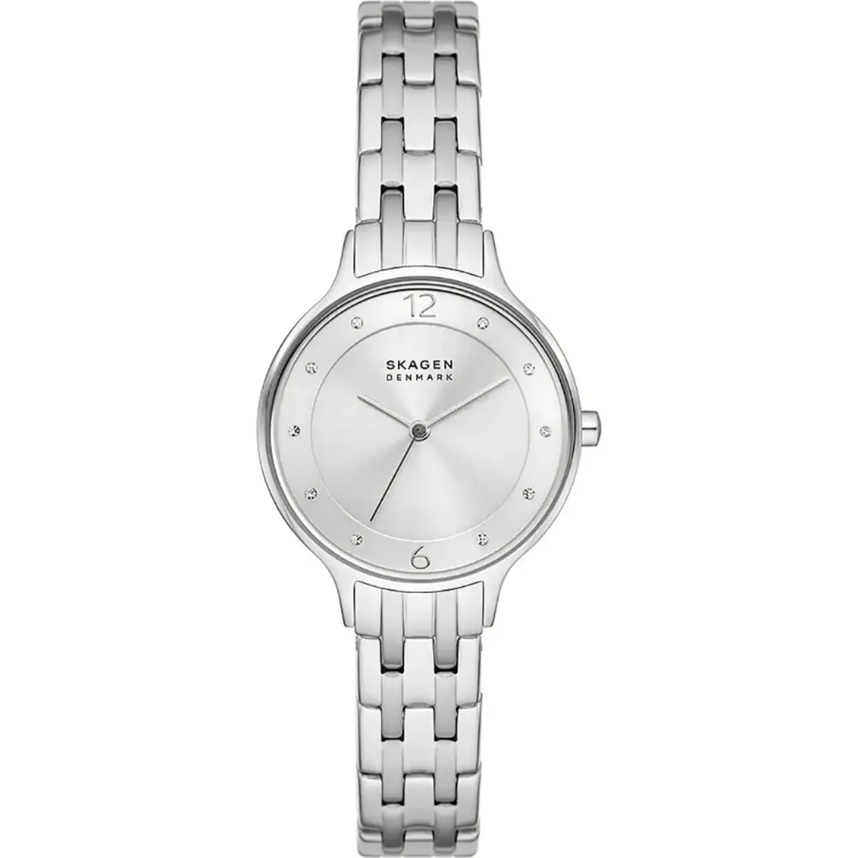 De SKAGEN HORLOGE ANITA LILLE SKW3126 is een elegante dameshorloge met een kwartsuurwerk, een zilverkleurige roestvrijstalen kast en band. Het horloge heeft een ronde vorm met een diameter van 30 mm en een kastdikte van 7 mm. Het is waterbestendig (niveau 3) en nikkelvrij. Perfect voor dagelijks gebruik en formele gelegenheden. Draag het om je pols voor een stijlvolle uitstraling.