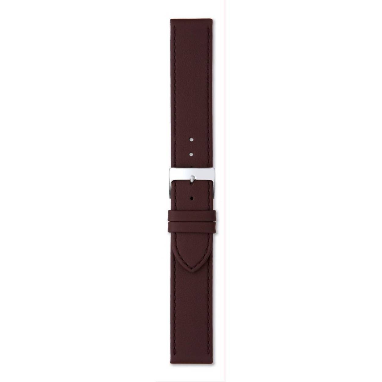 Bruin lederen horlogeband 28mm