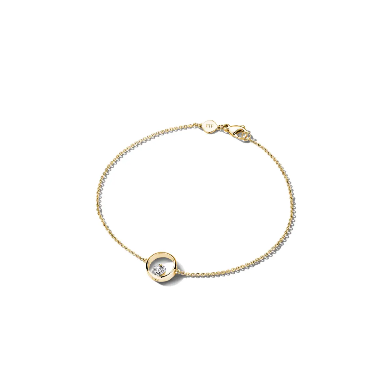 FJF Icon Heart armband gold plated 