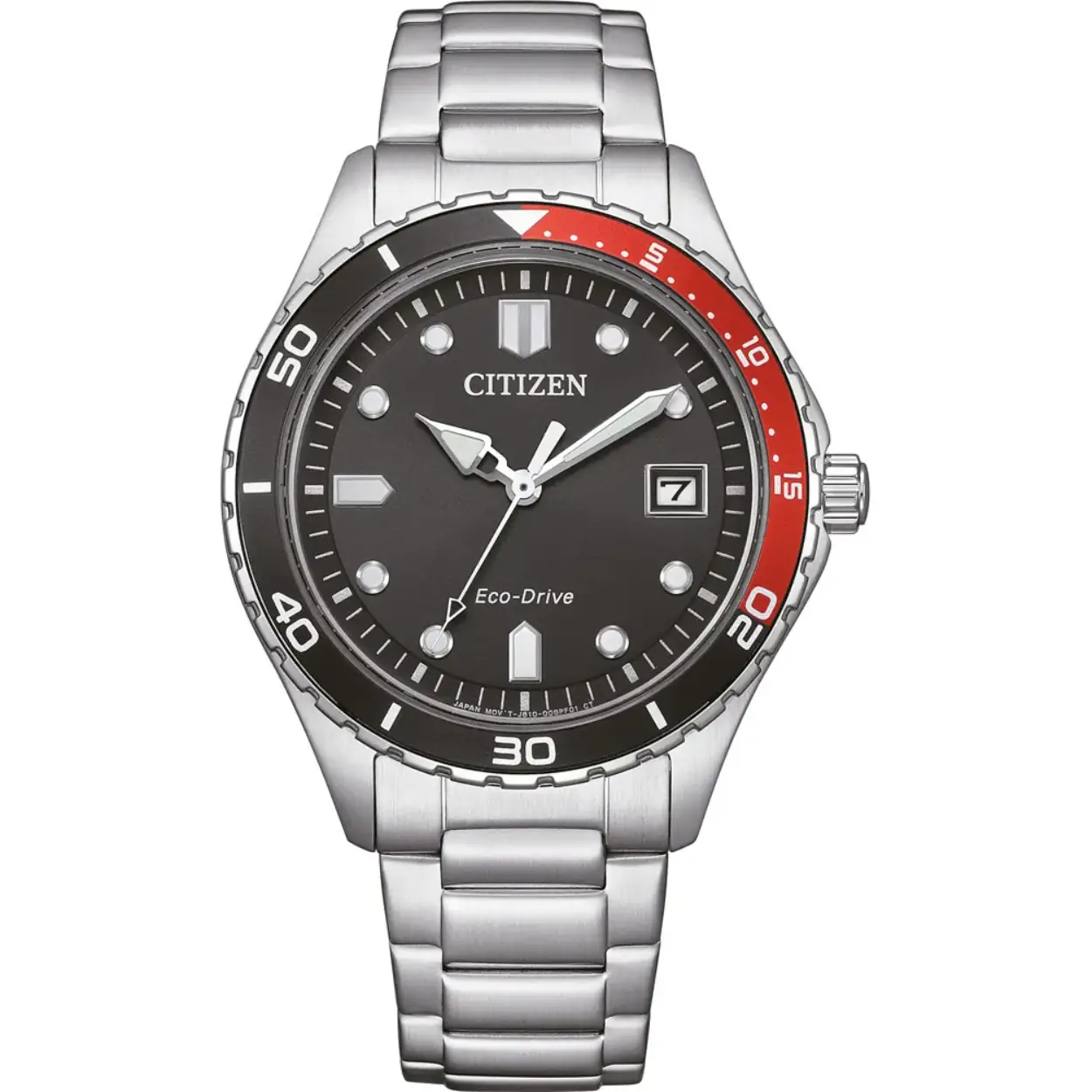 CITIZEN Horloge Sport Eco Drive Staal Zwart