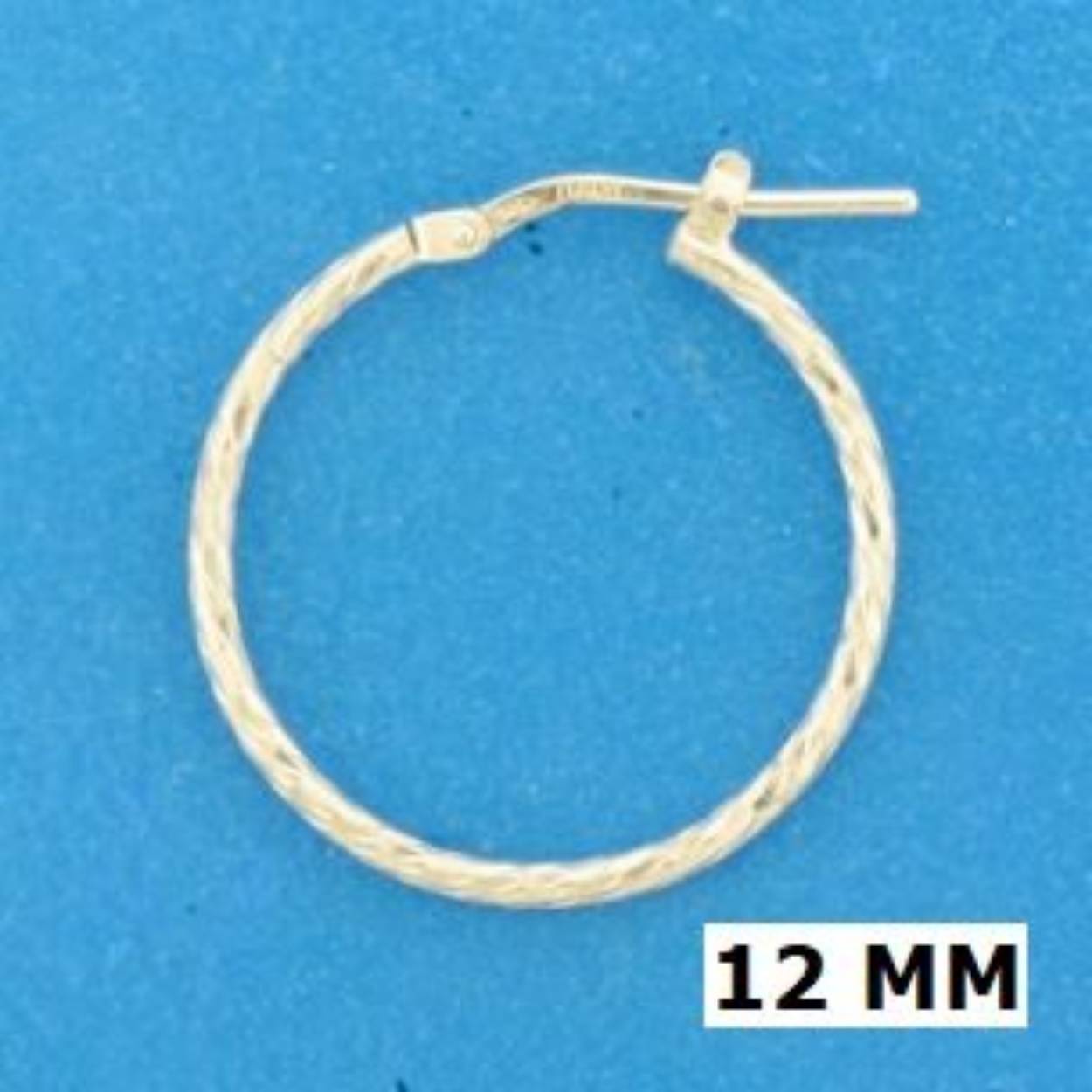 Gerhodineerd 925 zilveren klapoorringen met een dikte van 2mm.