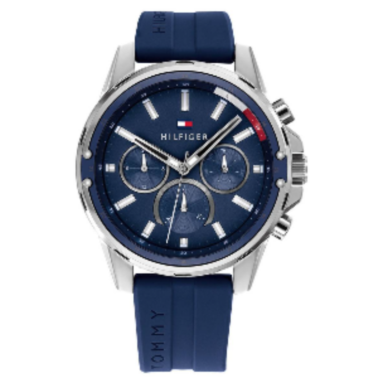 Tommy Hilfiger Horloge TH1791476
- Stalen kast met blauwe wijzerplaat
- Met blauwe siliconenband
- 3 ATM Waterdicht