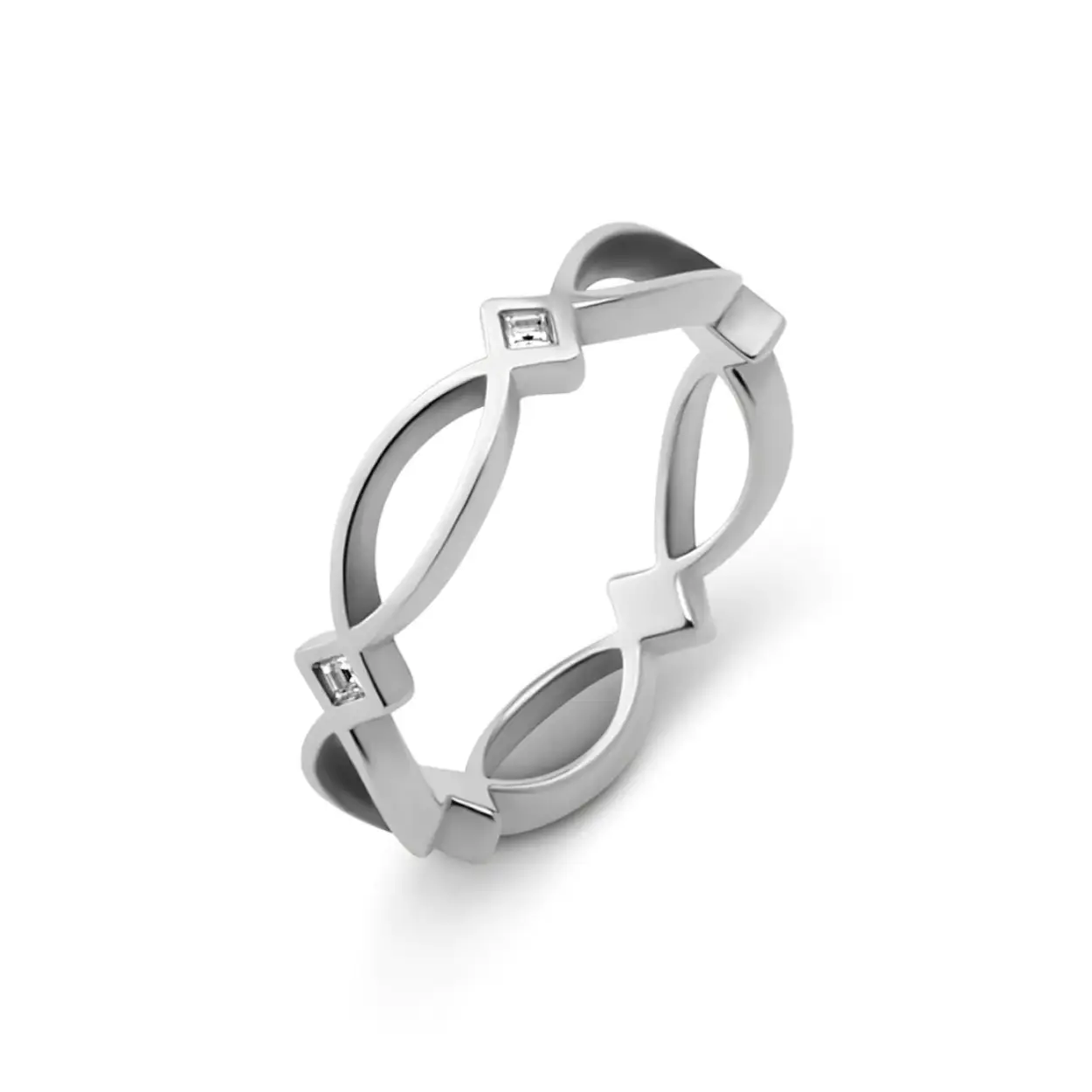 FR51SSCR054 Melano Friends ring Mia, Staal