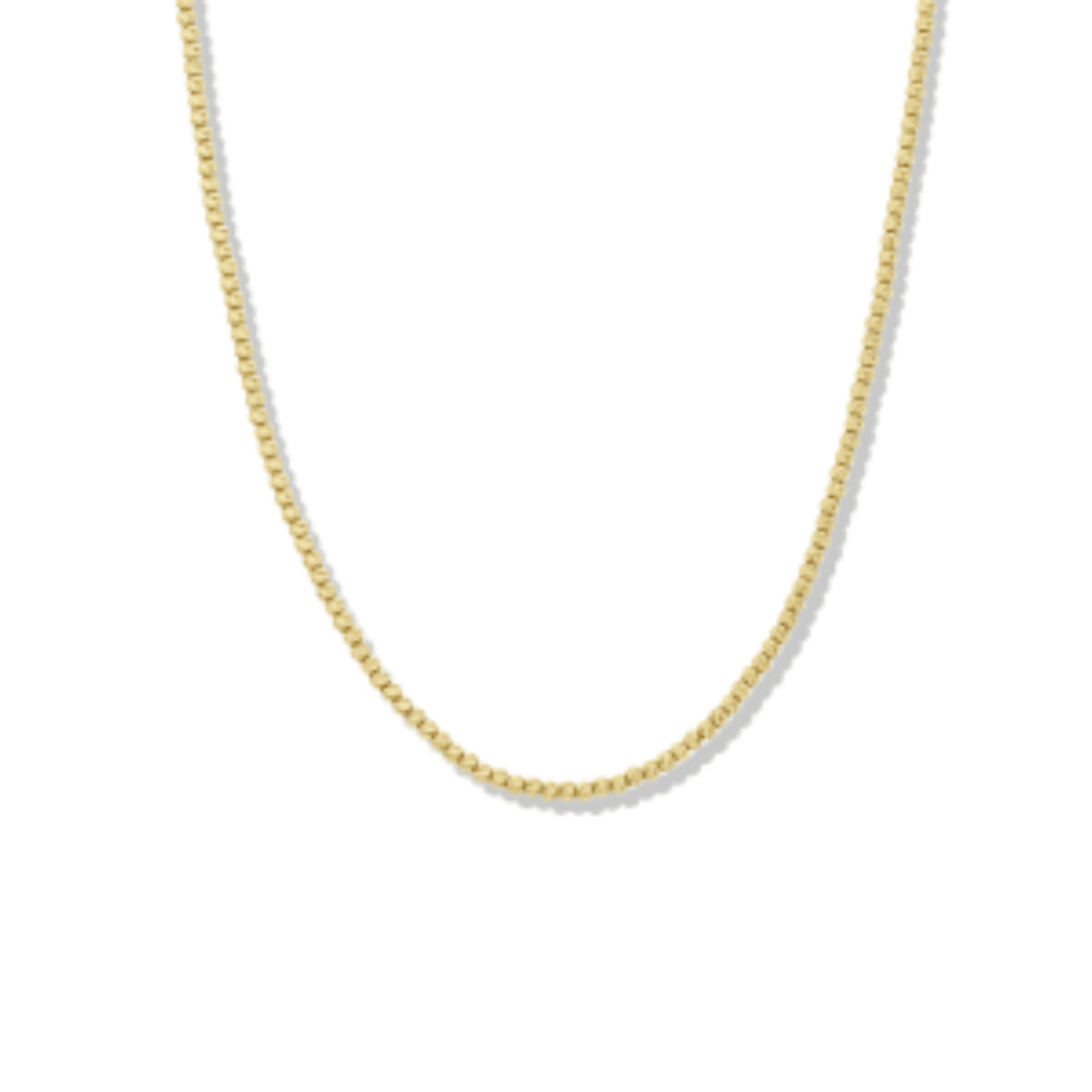 MINITIALS CHAMP.KLEUR GOUD COLLIER 44CM