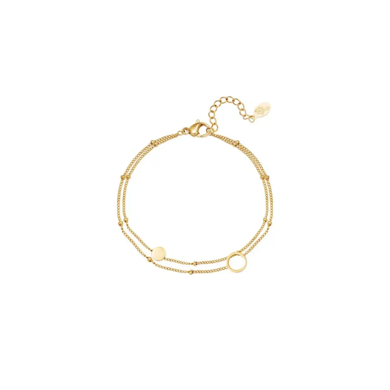 Bracelet Karma Gold Color Stainless Steel
