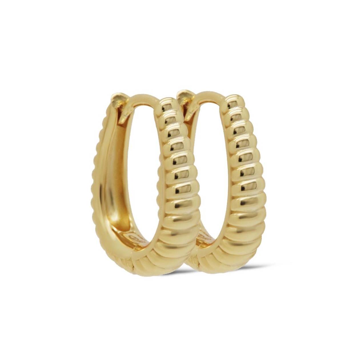 Karma Jewelry Hinged Hoops OLIA Twist Goldplated 18MM