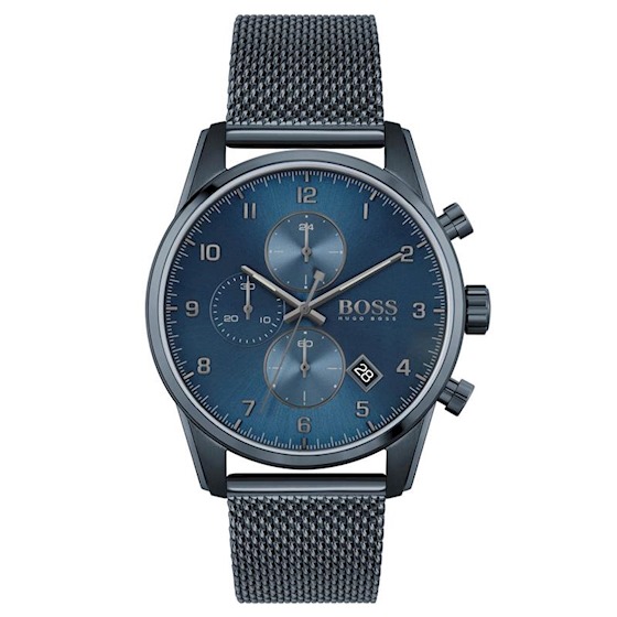 Edelstalen horloge met een milanese band