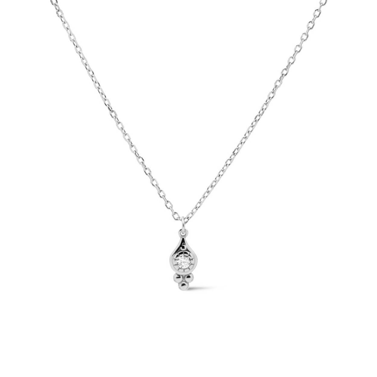 T312S Karma collier | zilver | zirkonia