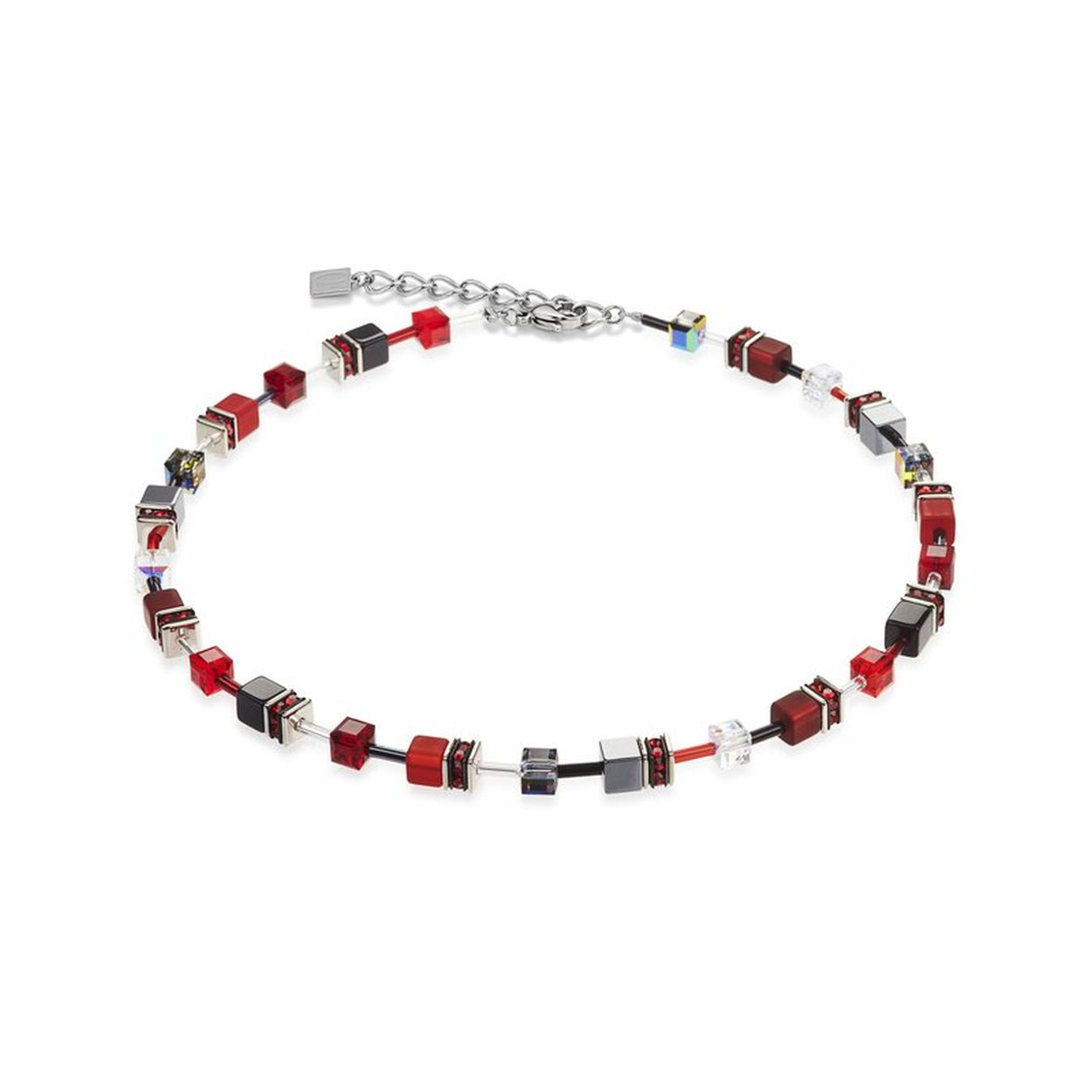 Coeur de Lion collier Rood-Grijs Coeur de Lion 4014-10-0312