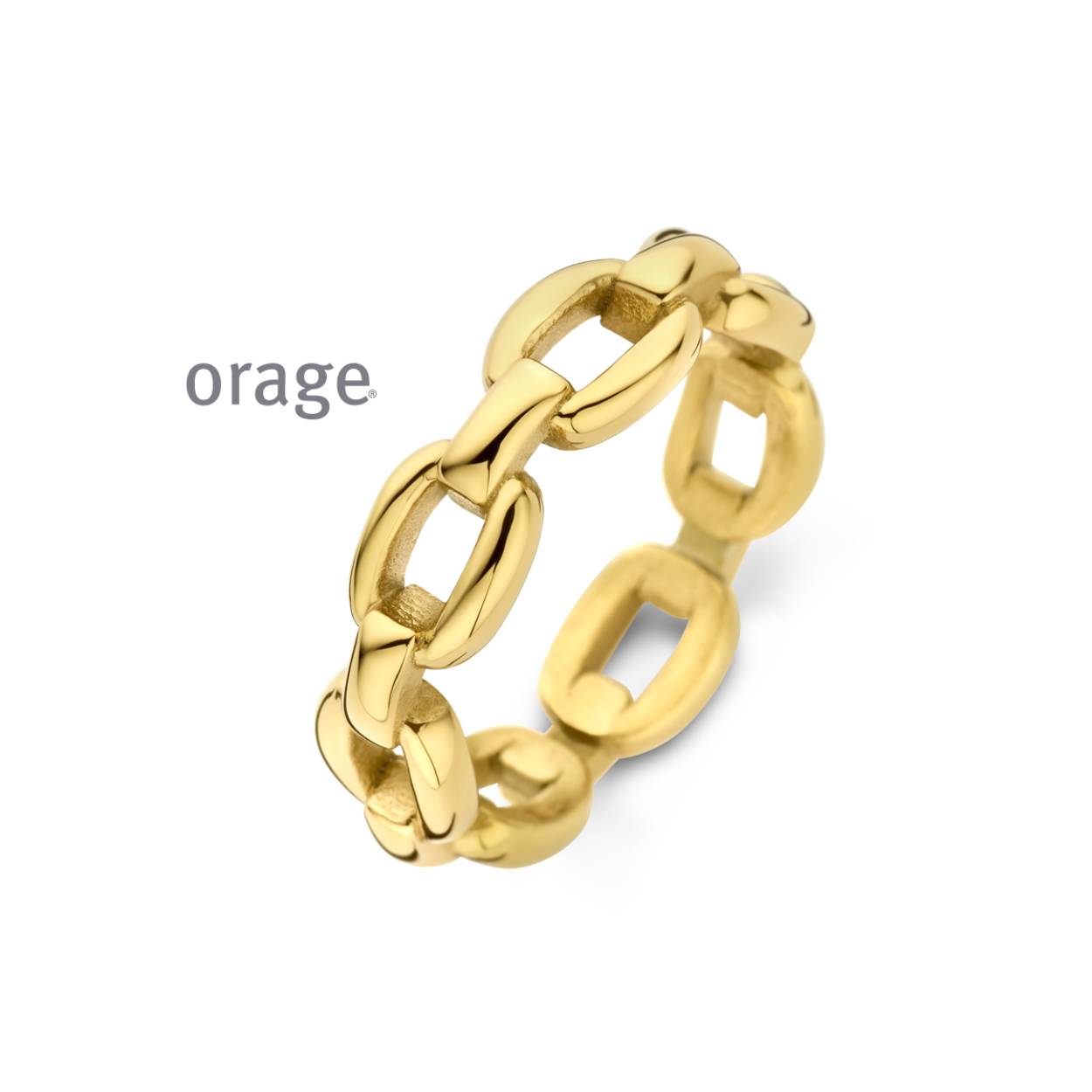 Orage Ring staal verguld- AW276