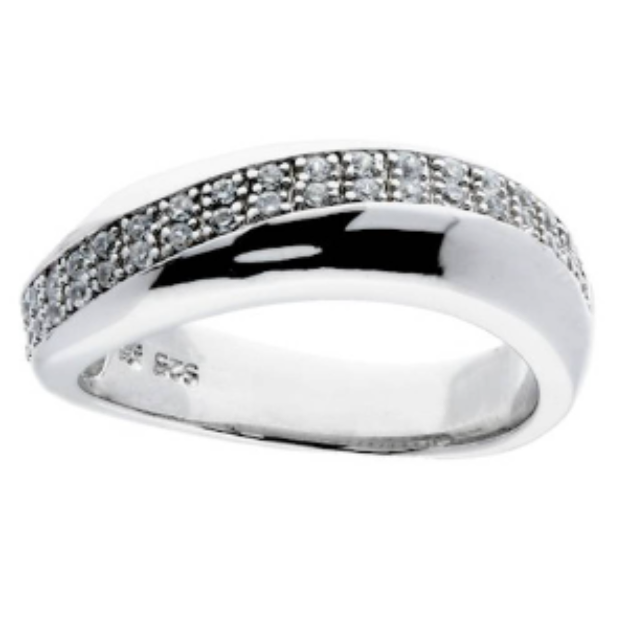 Damesring Fantasie met Zirkonia