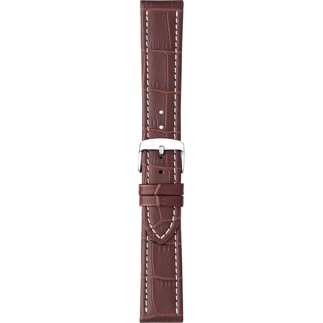 Een mooie horlogeband van het merk Condor gemaakt van leer. De kleur van deze horlogeband is bruin. De breedte is 20mm.