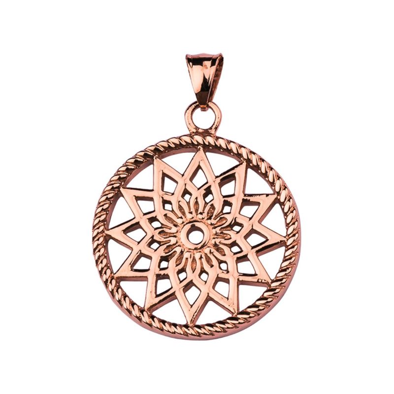 Deze Dreamcatcher TF01MRO is van staal gemaakt rose verguld. Deze Dreamcatcher hanger is ook leuk om te combineren bij de verschillende gekleurde hangers van Dreamcatcher! De hanger heeft een diameter van 3,5cm.
