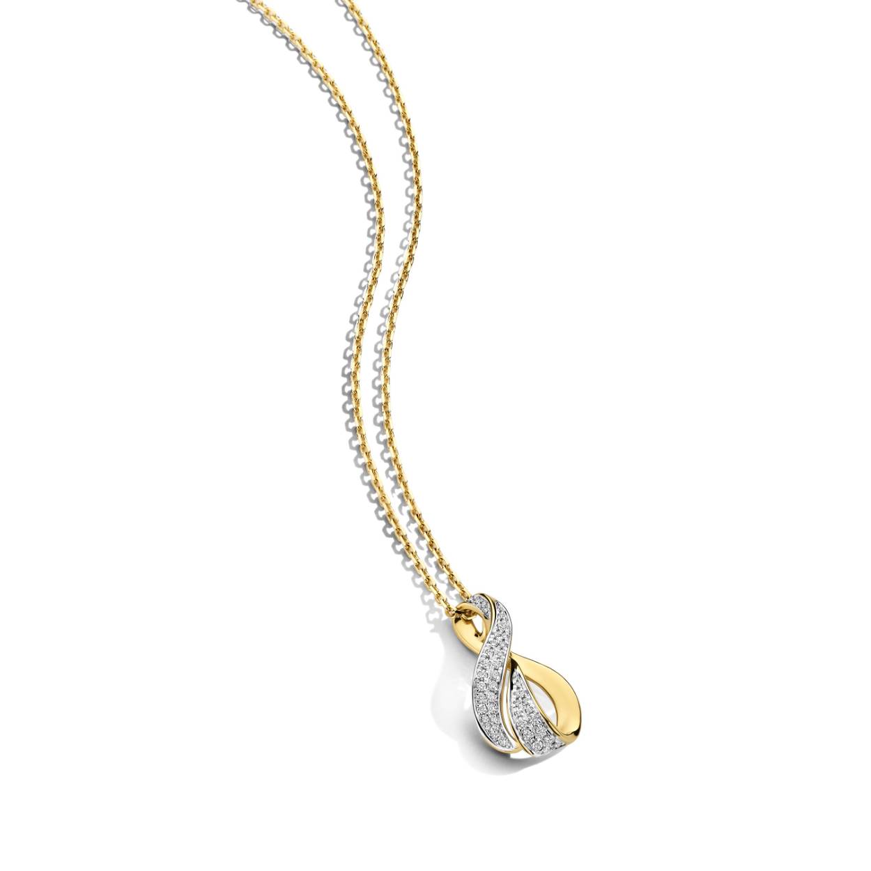 Hanger goud 18kt met diamanten