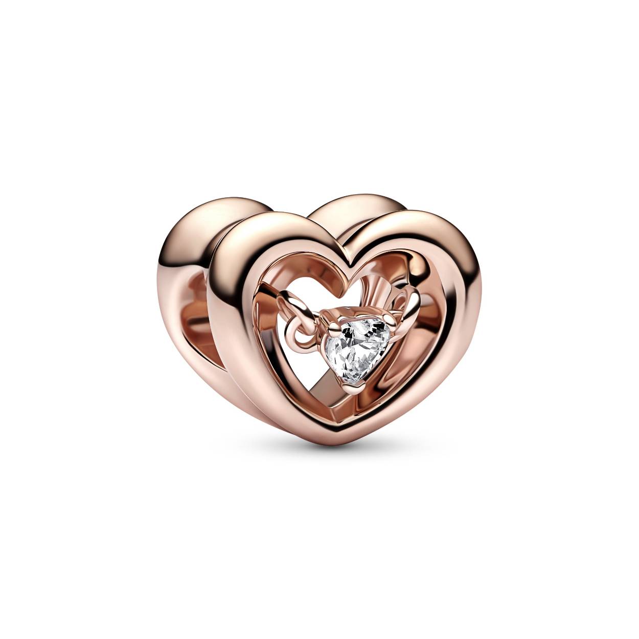 Pandora open heart 14 rose gold plated