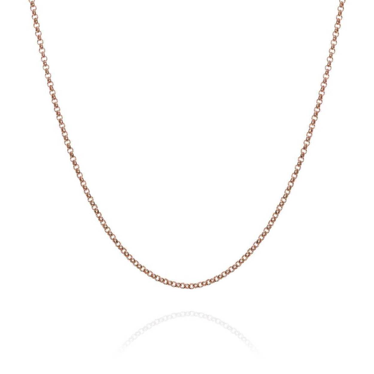 Jorge Revilla anker collier zilver rosé verguld 18 krt