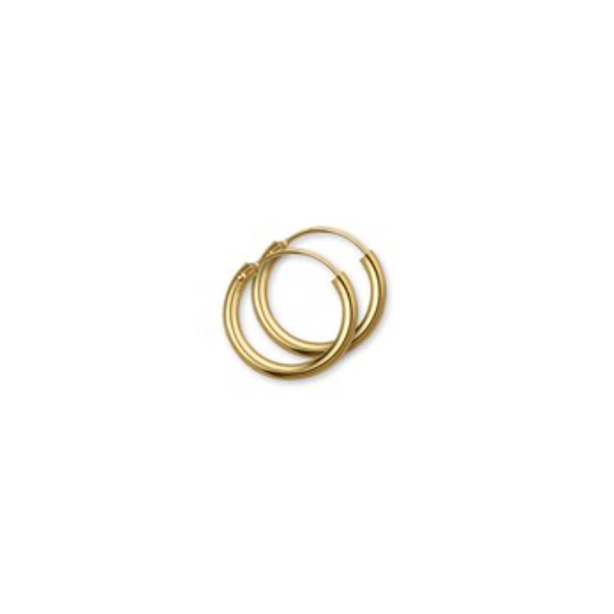 gouden oorringen 13mmx1.8mm